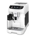 De'Longhi Magnifica Plus ECAM320.60.W, Vollautomatische Kaffeemaschine mit LatteCrema Hot für Automatischen Cappuccino, 4 Rezepte, Soft Touch Farbdisplay, Extra-Shot Funktion, x2 Funktion, Weiß