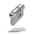ABUS Türzylinder Bravus.2000 - Sicherheitszylinder mit Wendeschlüssel und technischem Kopierschutz plus Sicherungskarte - 5 Schlüssel inklusive - Made in Germany - Doppelzylinder 28/32