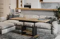 Endo-Moebel Couchtisch Dior 110cm - 170cm ausziehbar und höhenverstellbar Doppellift, Couch- & Esstisch in einem, Funktionstisch modern, umwandelbar