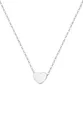 Happiness Boutique Damen Kette mit Herz Anhänger in Silberfarbe | Filigrane Kette mit Anhänger Minimalist Titanschmuck