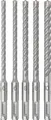 Bosch 5x PRO SDS plus-5X Hammerbohrer-Set (für Beton, Kalk- und Sandsteine, Ø 6-10 mm, Professional Zubehör Bohrhammer, Zerkleinerer)