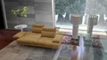 CALIA ITALIA 3,5-Sitzer Toby Wing, 228 cm breit, Designsofa mit erstklassigem Sitzkomfort, inklusive Sitztiefenverstellung, Füße in Chrom glänzend