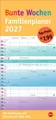 Bunte Wochen Familienplaner 2027 Praktischer Wandplaner mit 5 Spalten. Famili...