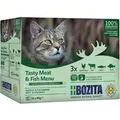 Bozita Katzen-Nassfutter Pouch Fisch & Fleisch Multibox in Gelee 12 x 85 g