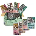 Bozita Nassfutter Häppchen in Gelee mit Fisch und Fleisch- 12x85g Portionsbeutel getreidefreies & weizenfreies Futter für Katzen - Katzennassfutter für Adult-Katzen mit 8,5% Protein & 4,5% Fettgehalt