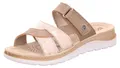 Rohde Damen Pantolette mit weicher Lederdecksohle Baviera 1317, Größe:38 EU, Farbe:Beige