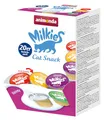 animonda Milkies Katzensnack mit Milch - Cups Variety Mixpack (20 Cups à 15 g), leicht verdauliche Katzenmilch für Erwachsene Katzen, Milch-Snack ohne Soja und Zucker