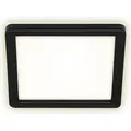 BRILONER FRANKFURT LED Außenwandleuchte, IP44 Spritzwasserschutz, Backlighteffekt, Neutralweißes Licht, schwarz, 19 x 19 x 2,8 cm - Schwarz