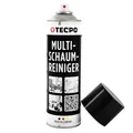 TECPO Multi Schaum Reiniger, 500ml Kfz Reinigungsmittel für Innenraum, Kunststoff, Scheiben, Polster, Glas, Metall Autopflege Aktiv Reiniger