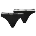 Puma 2P Iconic Solid String Schwarz Small Damen