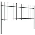 vidaXL Gartenzaun | Stahl | Stabil | Rechteckig | Modern