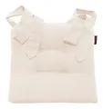 Magma Heimtextil Stuhlkissen Sitzkissen Schleifenband Auflage Polster Stuhl Stuhlauflage Rattanstühle extra dick robust Esszimmerstühle Indoor Outdoor