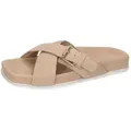 Melvin & Hamilton Amara 11 Leder-Pantoletten für Damen Pantolette Plateausohlen, Echtes Leder beige 38 EU