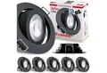 Maxkomfort LED Einbaustrahler 6/12er-Set Ultraflach & Schwenkbar, 3 Lichtfarben umschaltbar, LED fest integriert, (3000K/4000K/6500K), IP20 Deckenspots für Wohnzimmer, Küche & Flur - Ø82x25mm