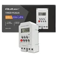 Qoltec Elektroniczny programator czasowy PC0629 na szynę DIN | LCD (50629)