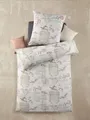 Optidream Mikrofaser Bettwäsche 135x200 cm 80x80 cm Bird weiss beige rose