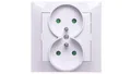 Ospel GP-2YZP/00 Steckdosenleiste, IP20, 16 A, 84 mm, 45 mm, 84 mm, Weiß