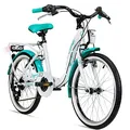 Bergsteiger Atlantis 20, 24 Zoll Kinderfahrrad, geeignet für 6,7, 8, 9, 10, 11 Jahre, StVZO, Schaltung, Mädchen-Fahrrad mit Dynamo-Licht
