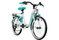 bergsteiger Kinderfahrrad Atlantis 20, 24 Zoll Mädchenfahrrad, 6 - 11 Jahre, StVZO, 6 Gang Shimano Tourney RD-TY300 Schaltwerk, Kettenschaltung, V-Bremse