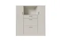 HTI-Line Küchenbuffet Küchenschrank Kombi L und S Blanca (Set, 2-St., 1x Küchenschrank Kombi L Blanca, 1x Küchenschrank Kombi S Blanca) Küchenbuffet Mehrzweckschrank Mikrowellenschrank