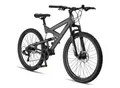 Licorne Bike Strong 2D Premium Mountainbike in 26, 27,5 und 29 Zoll - Fahrrad für Jungen, Mädchen, Damen und Herren - Scheibenbremse vorne und hinten - Shimano 21 Gang-Schaltung - Zoll:27.5;Farbe:Anthrazit