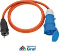 BRENNENSTUHL Camping/Caravan-Adapterkabel mit CEE-Kupplung IP44, 1,5m /#84100003
