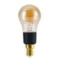 EGLO connect.z Smart-Home LED Leuchtmittel E14, P45, ZigBee, App und Sprachsteuerung Alexa, dimmbar, warmweiß-kaltweiß, 4,9 Watt, Vintage Glühbirne amber, schwarz