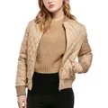 Urban Classics Ladies - DIAMANT BOMBER Steppjacke beige - M - Beige - M
