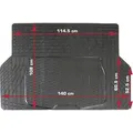Dino - 130026 Kofferraummatte Passend Für Modell (auto) Universal (l X B) 108 Cm X 140 Cm Schwarz