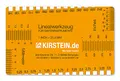 Kirstein Linealwerkzeug für Saiteninstrumente (geeignet für Saiteninstrumente wie Gitarre, Bass, Ukulele, Banjo und so weiter, kleines und kompaktes Format)