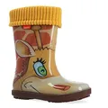 demar. Kinder Gummistiefel gefüttert Hawai Lux - Giraffe - Gr. 26/27