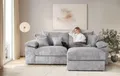 Home affaire Soft&Cosy XL L-Form, B: 246 cm - OTTO. Verlässliche Qualität., Mega-Sofa, Cord oder Chenille-Struktur, mit Federkern & 4 Zierkissen