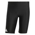 adidas Men's Solid Swim Jammers, Black/White, 46