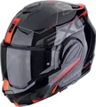 Scorpion EXO Tech Evo Traveller Helm, schwarz/rot, M (57/58)