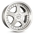 Keskin Wheels Kt1 Silver Lip Polish 8.5x18 ET 30 5/100 Alufelge Silber