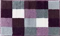 Erwin Müller Badematte Kreta aubergine Größe 70x120 cm, Badteppich, Badvorleger rutschhemmend - kuscheliger Hochflor, für Fußbodenheizung geeignet