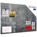 ALLboards Magnettafel ALLboards Metallische Magnettafel BETONMAUER ZEMENTMAUER 90 cm x 60 cm