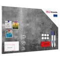 ALLboards Magnettafel 90,0 x 60,0 cm Betonmauer
