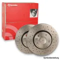 2x BREMBO Bremsscheibe Bremsscheiben Satz Bremsen PRIME LINE - UV Coated Vorne
