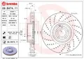2x BREMBO 09.B474.11 Bremsscheibe für MERCEDES-BENZ