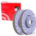 2X BREMBO BREMSSCHEIBEN 360mm GELOCHT/INNENBEL. VORNE PASSEND FÜR MERCEDES-BENZ