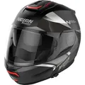 Nolan N100-6 Paloma N-Com Klapphelm, schwarz-grau-silber, Größe 2XS für Männer