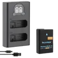 Akku + LCD Lader für Nikon EL-EL14  D3300  D5500 D5600 P7700 P7800 1300 mAh