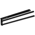 SO-TECH® Teleskop-Handtuchhalter TED Aluminium schwarz matt für Bad oder Küche, 2-armig schwarz matt (450 - 730 mm, ausziehbar, drehbar) schwarz 2-armig 450 - 730 mm