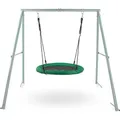Gartenschaukel für Kinder – Storchennest-Design, robuster Rahmen, bis 150 kg - Grün