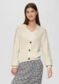 QS Cardigan Strickjacke Strickjacke aus Baumwollmix