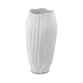 Goebel Kaiser Porzellan Spirulina Vase in der Farbe Weiß, hergestellt aus Biskuitporzellan, Maße: 20 x 10 cm, 14-004-61-1