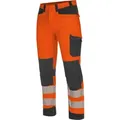 Würth MODYF Arbeitshose Fluo EN 20471 für Profis Warnschutzbundhose Strapazierfähige Hi-Vis Arbeitshose für Herren orange 54