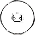 MACH1 Concept Alu Rennrad Fixi Felge Felgenring V-Brake 28 LOCH 622-13