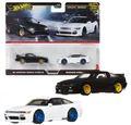 Hot Wheels Spielzeug-Rennwagen Nissan 180SX Type X & Nissan SilEighty Hot Wheels Premium Fahrzeuge